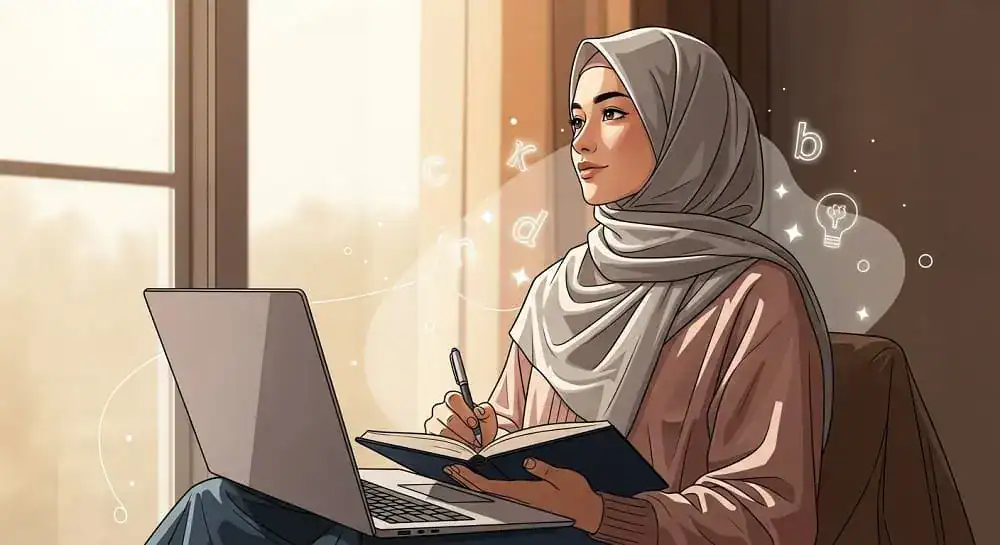 cara menemukan suara menulis autentik dengan refleksi