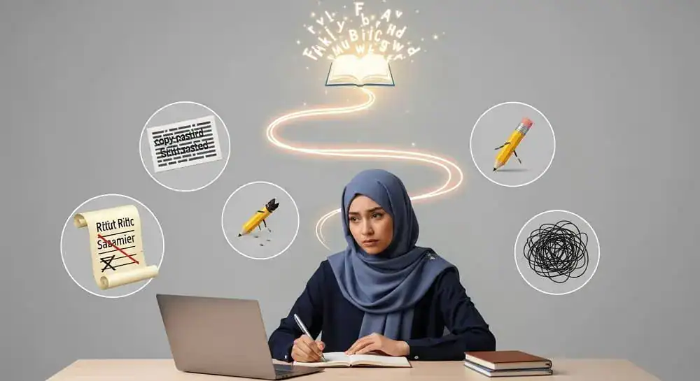 kesalahan penulis saat menemukan suara menulis yang autentik