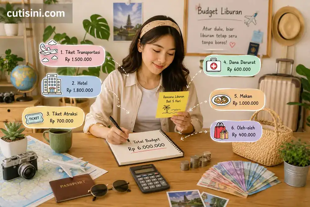 cara menghitung budget liburan per hari